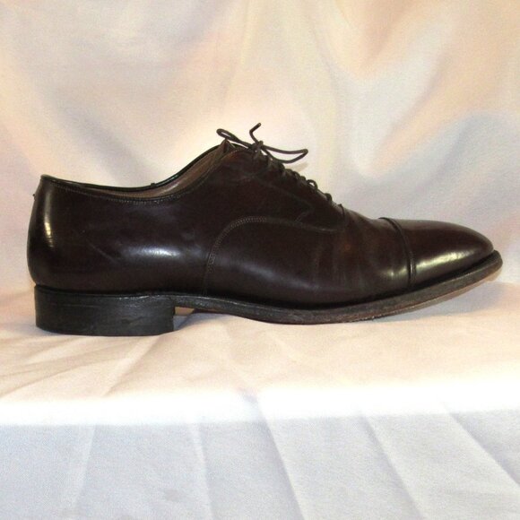 Johnston and Murphy Leather Optima Oxfords Burgundy Size 11 Made in USA - Picture 5 of 11